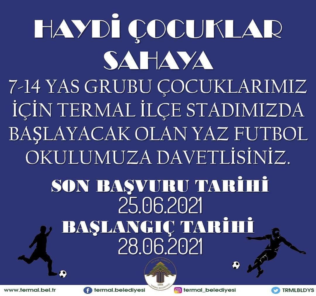 TERMAL BELEDİYESİ FUTBOL YAZ OKULU