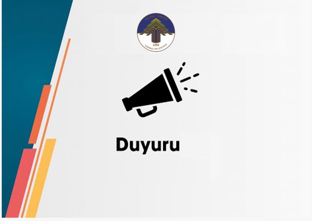 TERMAL BELEDİYE BAŞKANLIĞI 2025 YILI GELİR TARİFESİ