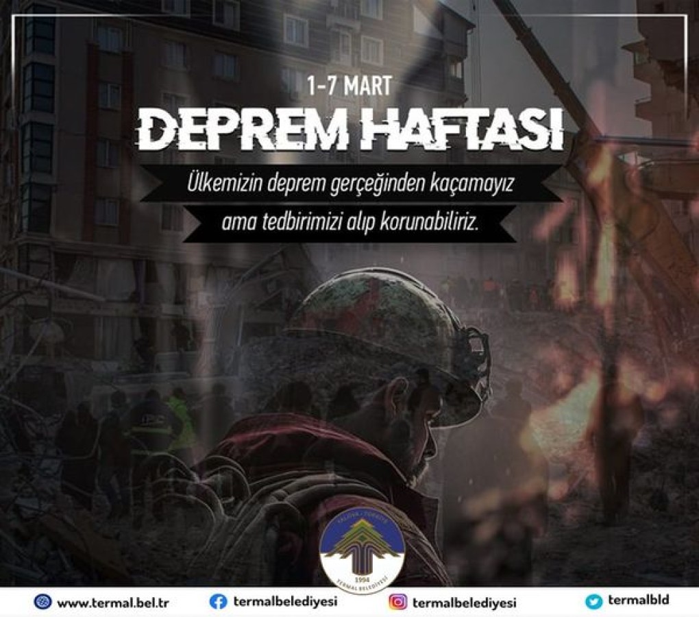 1-7 MART DEPREM HAFTASI