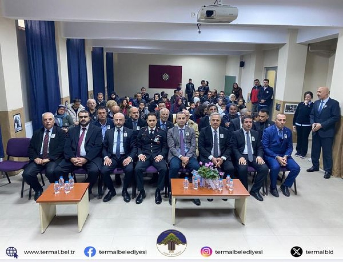 10 KASIM ATATÜRK'Ü ANMMA PROGRAMI KAPSAMINDA YENİMAHALLE GÜMÜŞDERE ORTAOKULU'NDA DÜZENLENEN PROGRAMA KATILIM SAĞLANDI