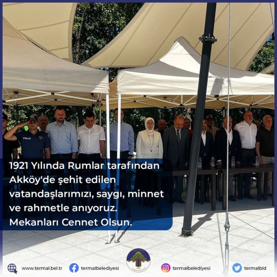 102. AKKÖY ŞEHİTLERİNİ ANMA TÖRENİ PROGRAMI