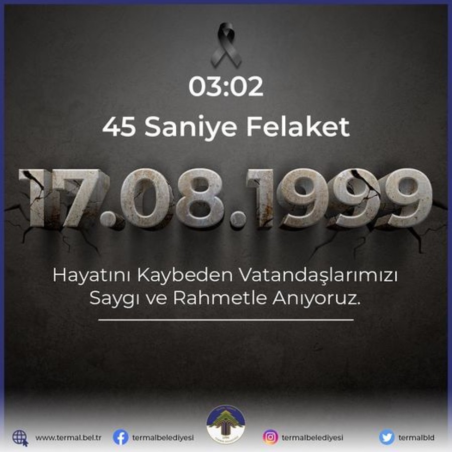 17 AĞUSTOS 1999 DEPREMİ