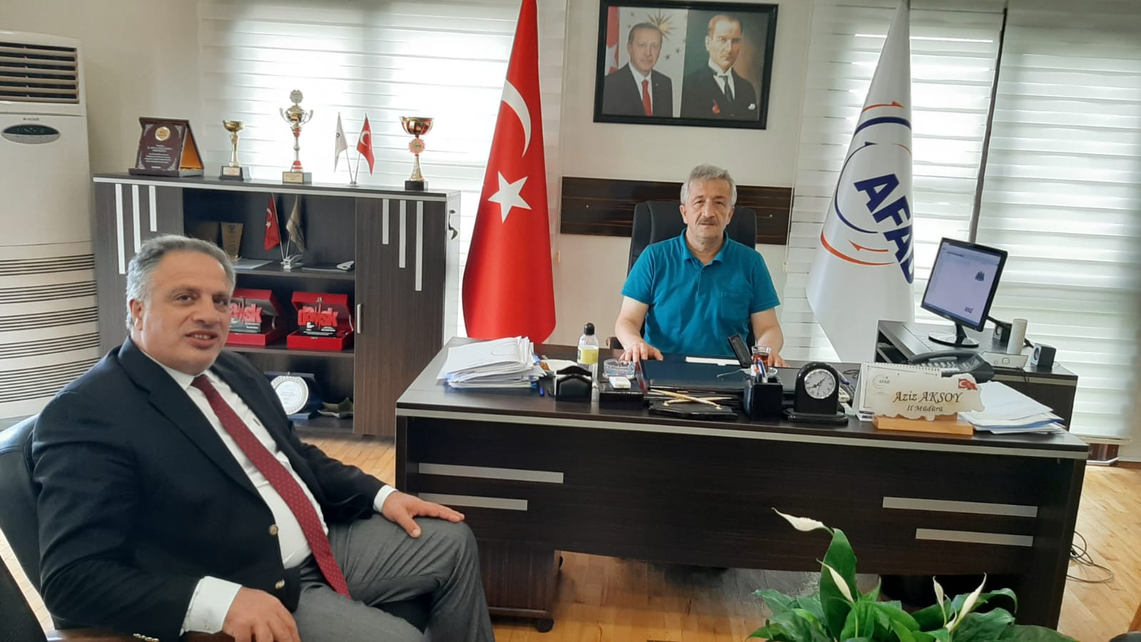 BAŞKANIMIZDAN İL AFAD MÜDÜRLÜĞÜNE ZİYARET