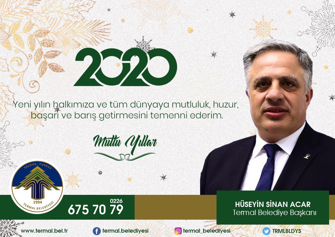 BAŞKANIMIZ H.SİNAN ACAR' DAN YILBAŞI MESAJI