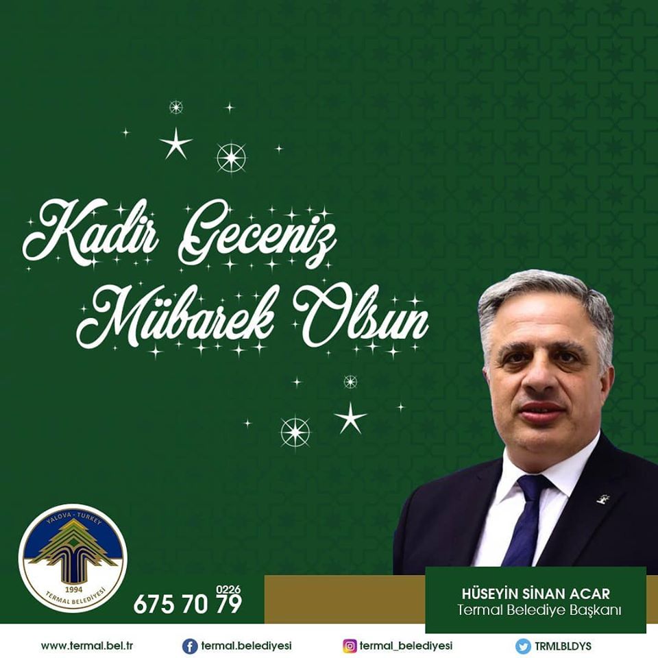 BAŞKAN ACAR' DAN KADİR GECESİ MESAJI