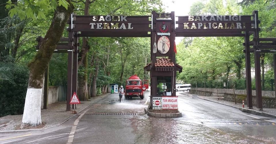 TERMAL KAPLICALARINDA TEMİZLİK ÇALIŞMALARI