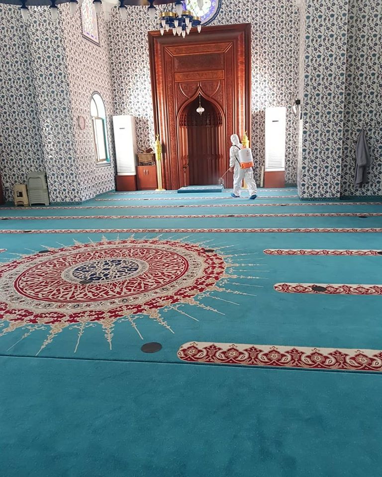 CAMİLERİMİZ DEZENFEKTE EDİLDİ