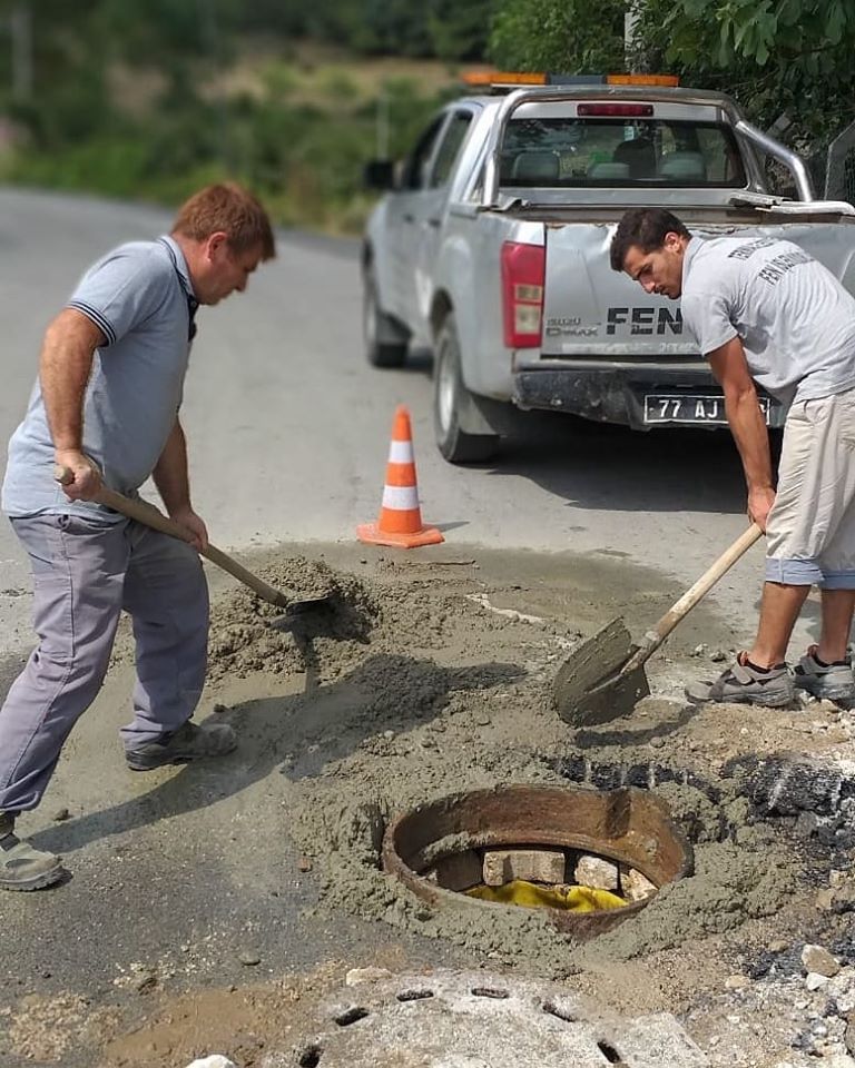 KANALİZASYON BACA KAPAKLARI ÇALIŞMALARI