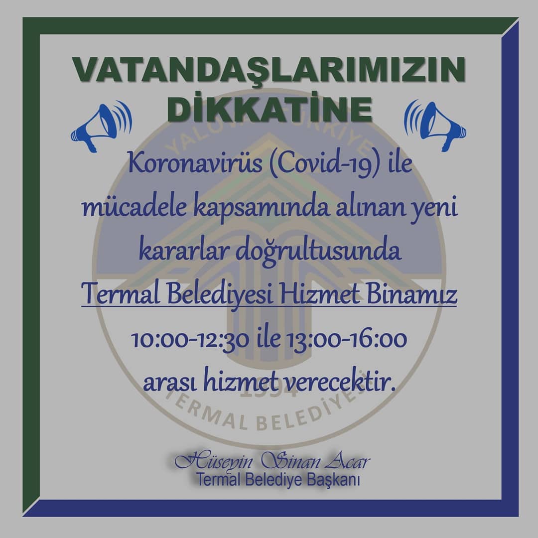 VATANDAŞLARIMIZIN DİKKATİNE