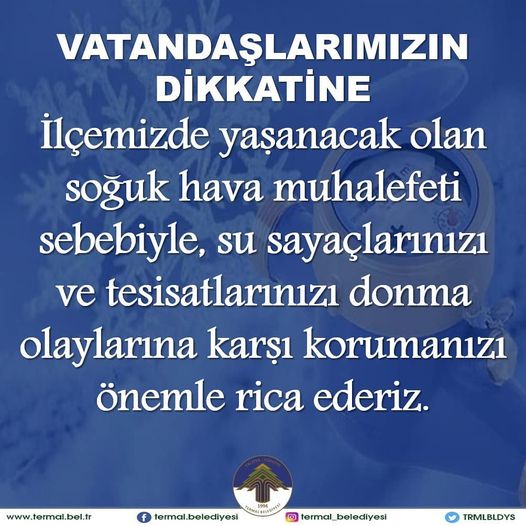VATANDAŞLARIMIZIN DİKKATİNE