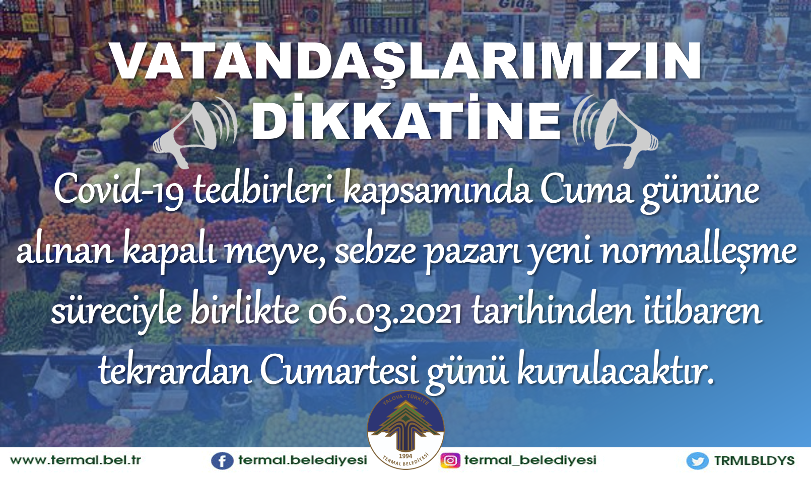 VATANDAŞLARIMIZIN DİKKATİNE