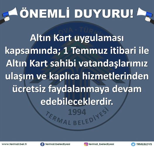 ALTIN KART DUYURU