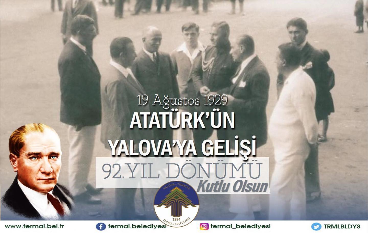 ULU ÖNDER  ATATÜRK'ÜN YALOVA'YA GELİŞİ