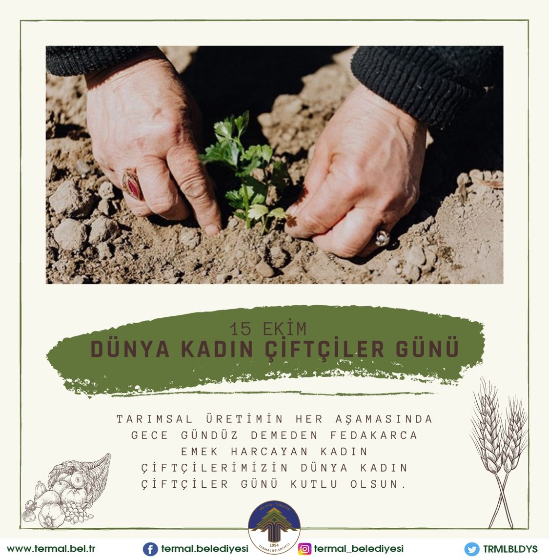 DÜNYA KADIN ÇİFTÇİLER GÜNÜ