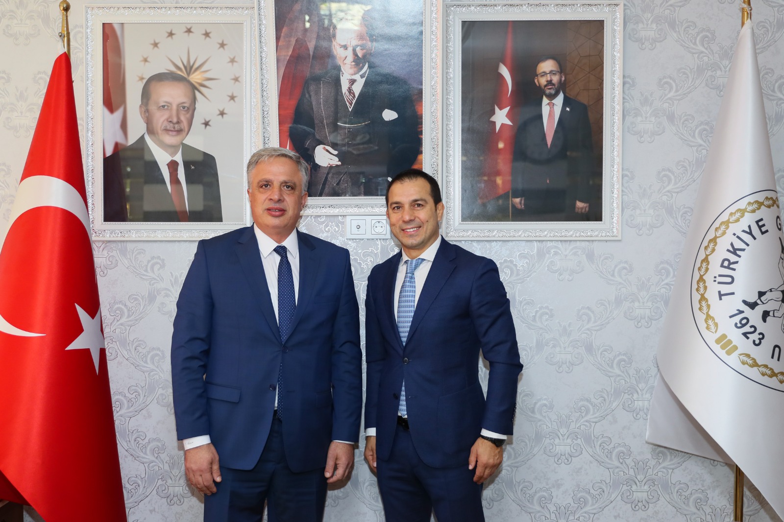 TÜRKİYE GÜREŞ FEDERASYON BAŞKANI EROĞLU'NA ZİYARET