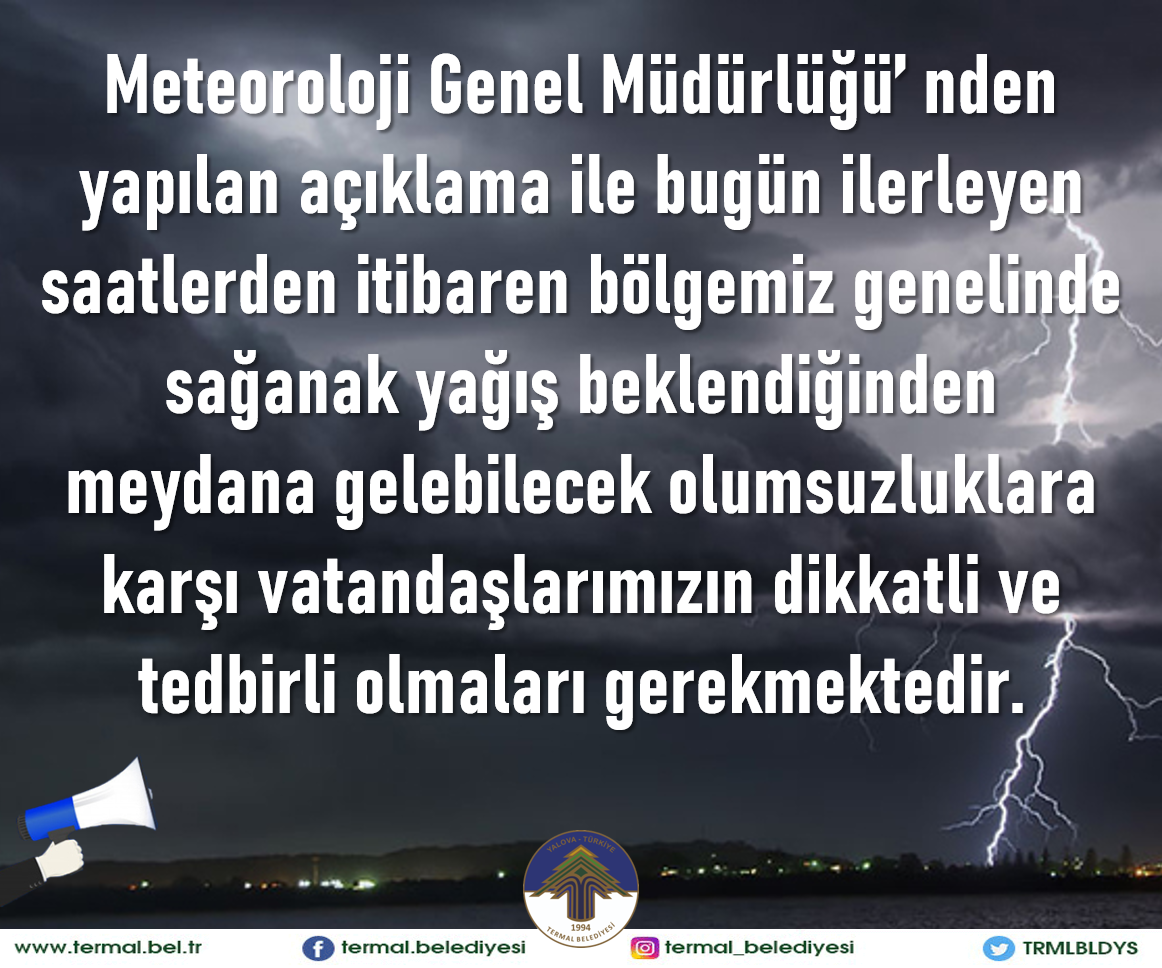 YAĞIŞ UYARISI