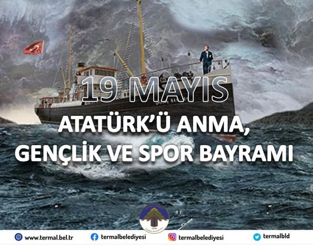 19 MAYIS ATATÜRK'Ü ANMA VE GENÇLİK SPOR BAYRAMI KUTLU OLSUN
