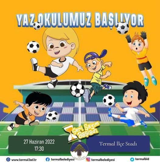 TERMAL BELEDİYESİ YAZ FUTBOL OKULUMUZ BAŞLIYOR