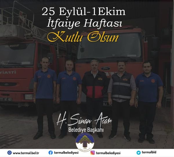 İTFAİYE HAFTASI KUTLU OLSUN