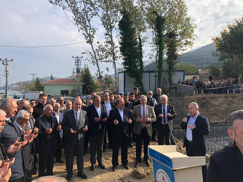 BELEDİYE BAŞKANIMIZ H.SİNAN ACAR TEMEL ATMA TÖRENİNE KATILIM SAĞLADI
