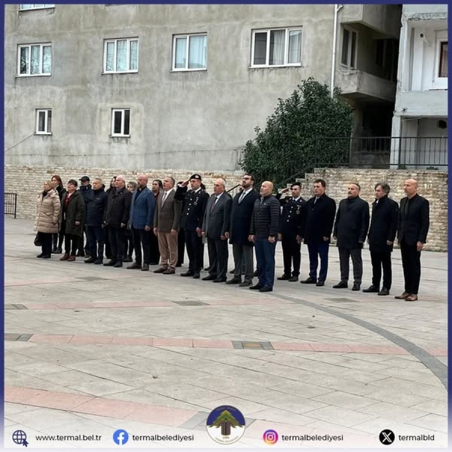 24 KASIM ÖĞRETMENLER GÜNÜ KAPSAMINDA İLÇEMİZDE ÇELENK TÖRENİ DÜZENLENDİ