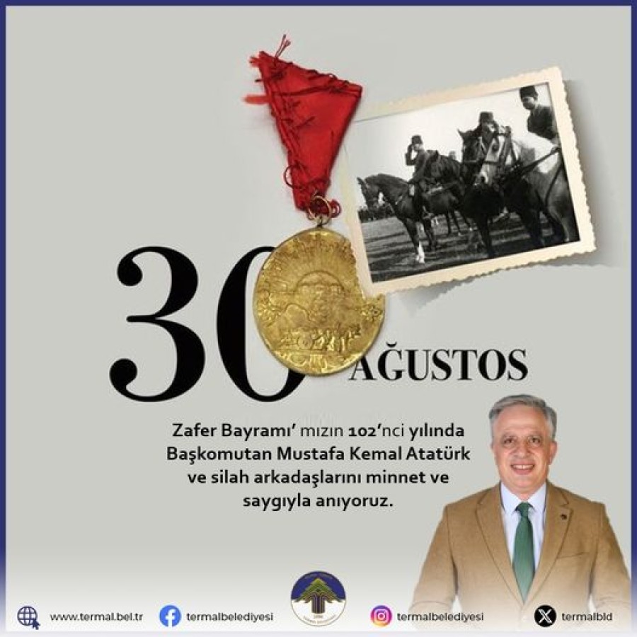 30 AĞUSTOS ZAFER BAYRAMI KUTLU OLSUN