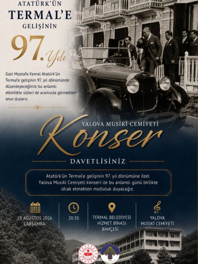 ATATÜRK'ÜN TERMAL'E GELİŞİNİN 97.YILI