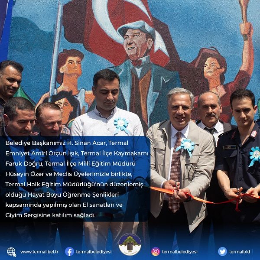 BELEDİYE BAŞKANIMIZ H.SİNAN ACAR TERMAL HALK EĞİTİM SERGİSİNE KATILIM SAĞLADI