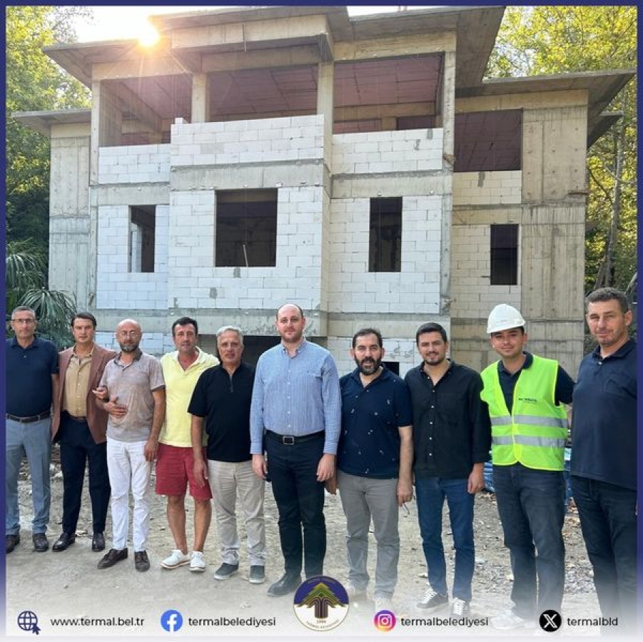 BELEDİYE BAŞKANIMIZ H.SİNAN ACAR'DAN YENİ YAPILAN BELEDİYE HİZMET BİNASI İNCELEMESİ