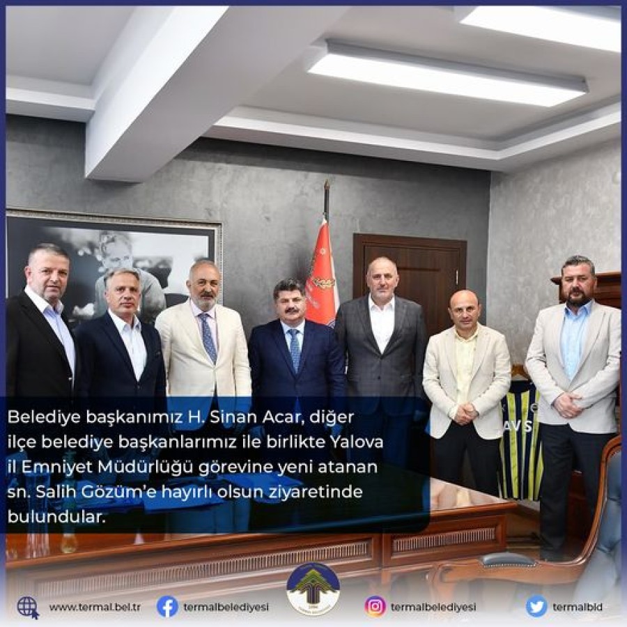 BELEDİYE BAŞKANIMIZ H.SİNAN ACAR'DAN ZİYARET