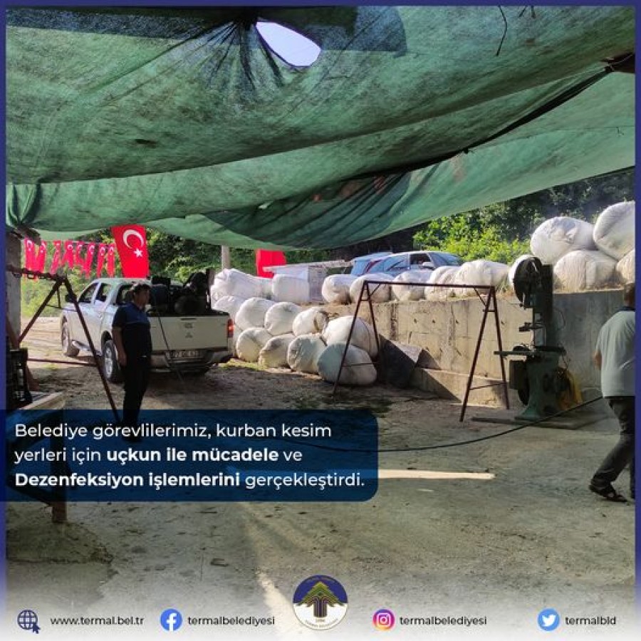 BELEDİYE GÖREVLİLERİMİZ KURBAN BAYRAMI ÖNCESİ İÇİN SAHADA