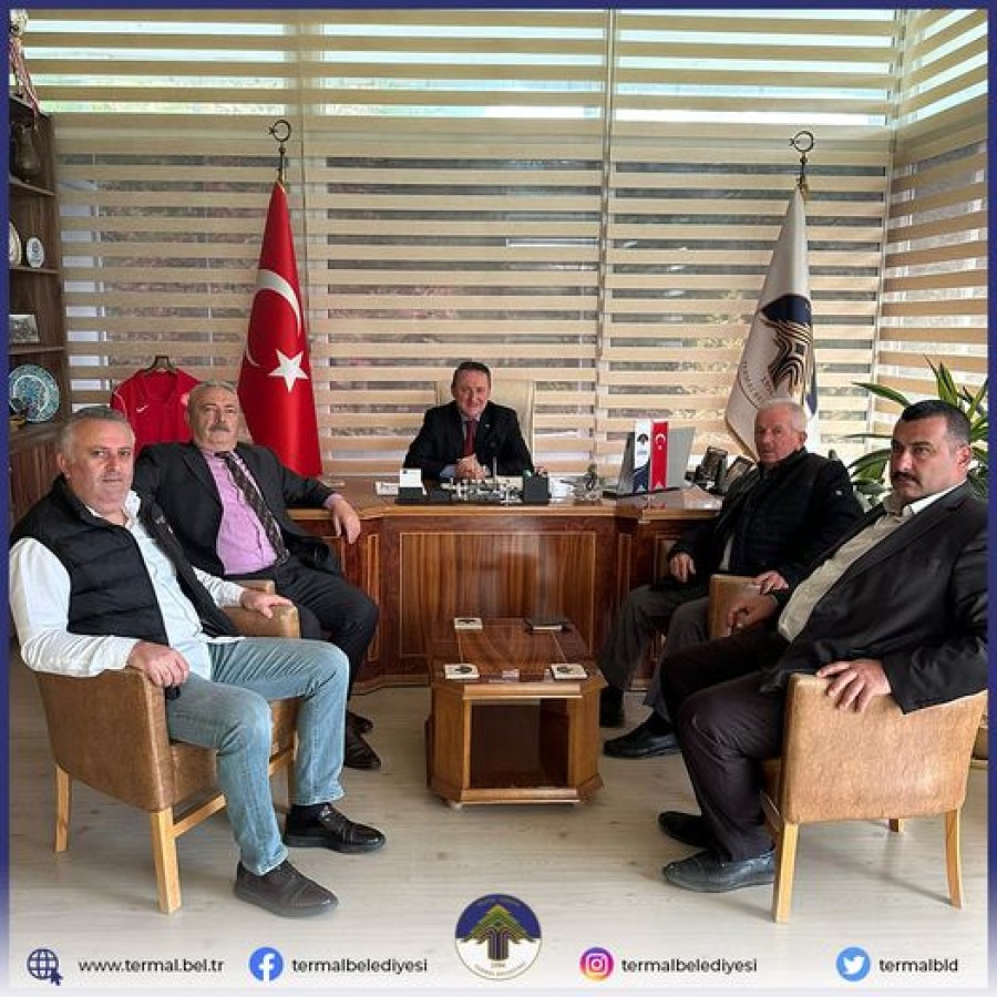 BELEDŞYE BAŞKAN VEKİLİMİZ DENİZ ÖZ, İLÇEMİZ MUHTARLARINI MAKAMINDA AĞIRLADI