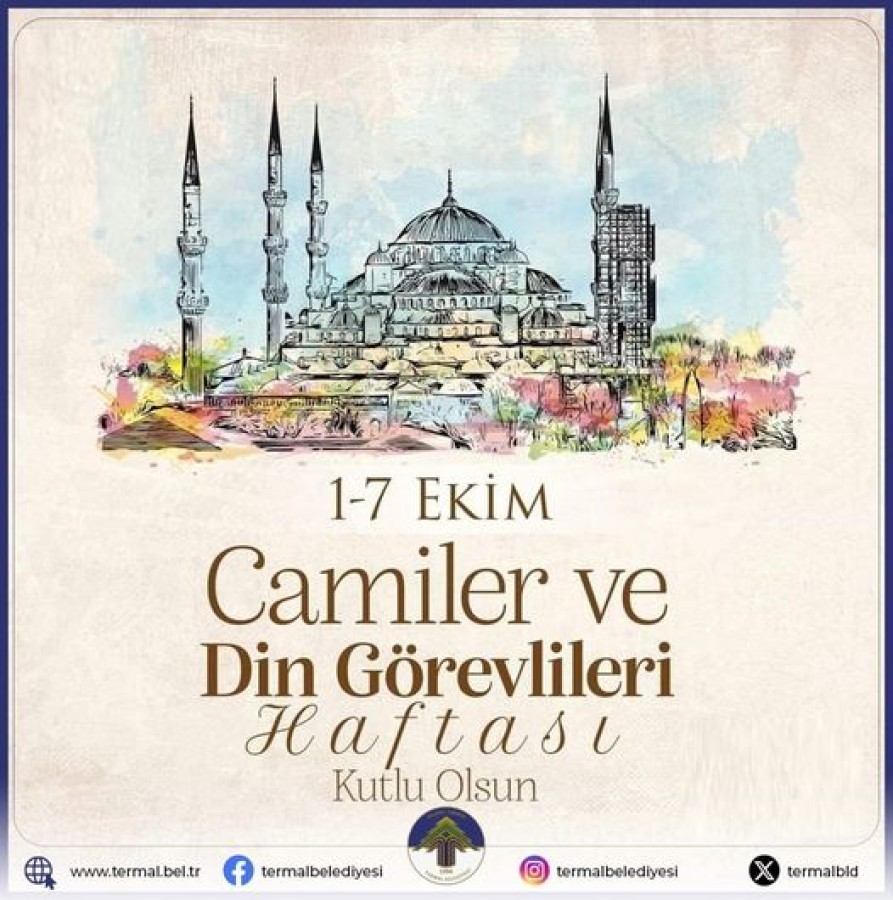 CAMİLER VE DİN GÖREVLİLERİ HAFTASI KUTLU OLSUN