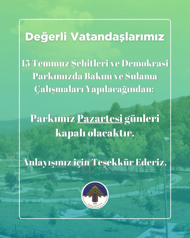 ÇEVRE DÜZENLEME ÇALIŞMASI
