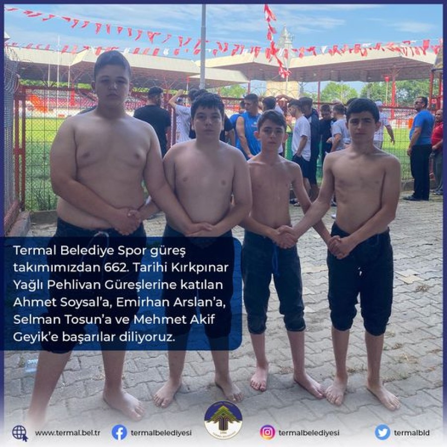 GÜREŞÇİLERİMİZİ TEBRİK EDİYORUZ
