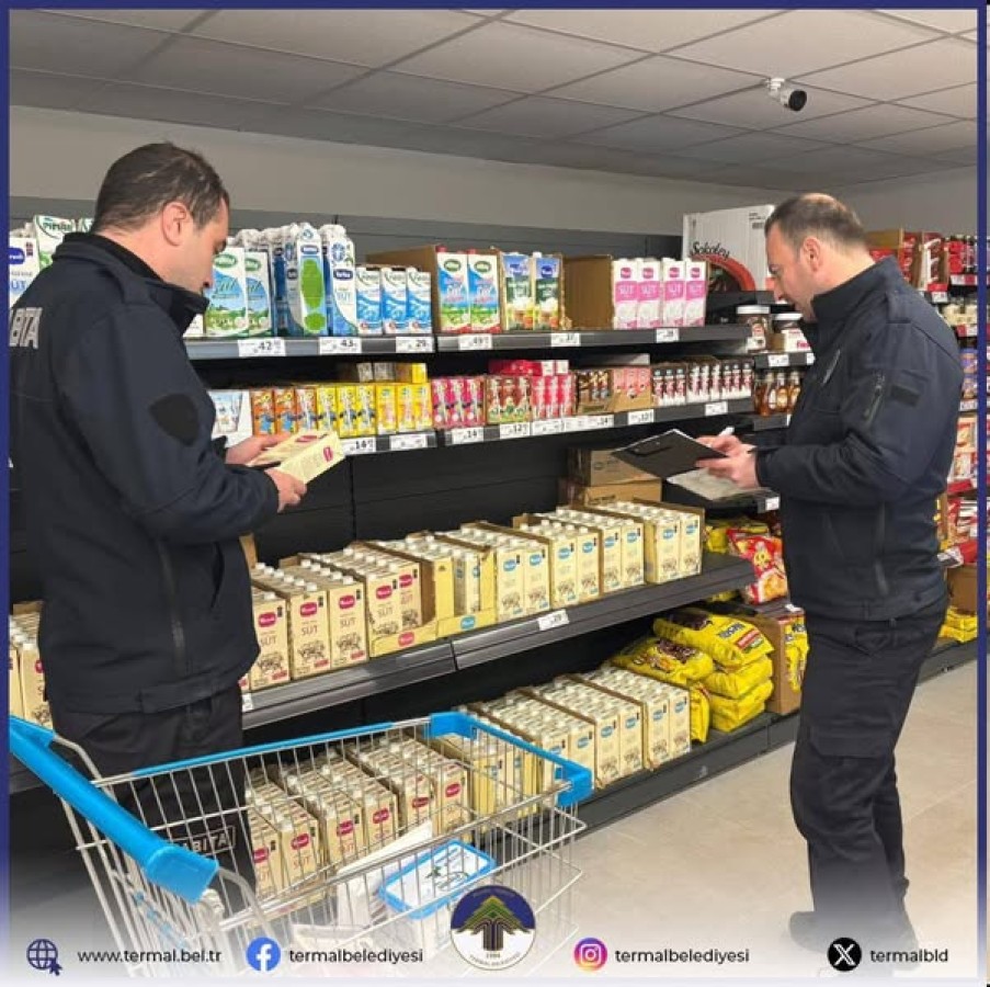 İLÇEMİZ ZİNCİR MARKET ŞUBELERİNİ DENETİMİ