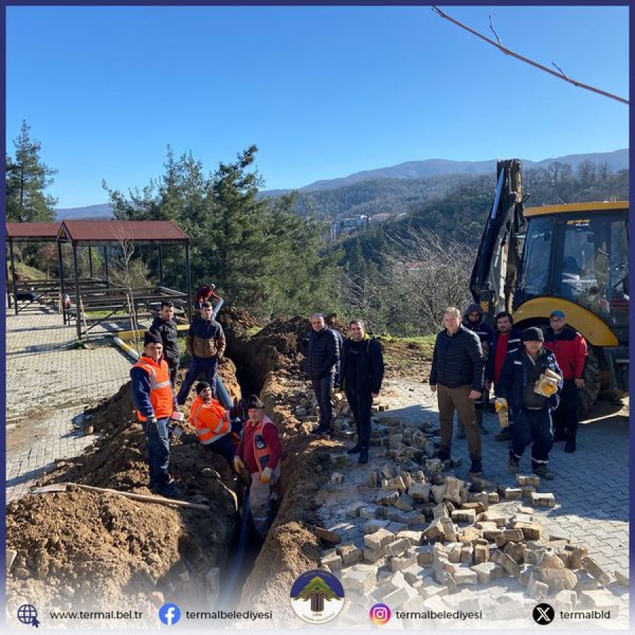 İLÇEMİZDE YAPILAN JEOTERMAL İSHALE BORU HATLARI YAPIM ÇALIŞMALARI