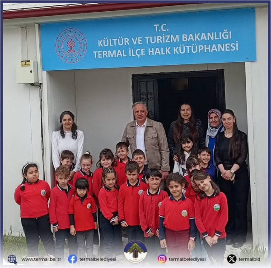 KÜTÜPHANE HAFTASINDA BELEDİYE BAŞKANIMIZ H.SİNAN ACAR ÖĞRENCİLERLE BULUŞTU