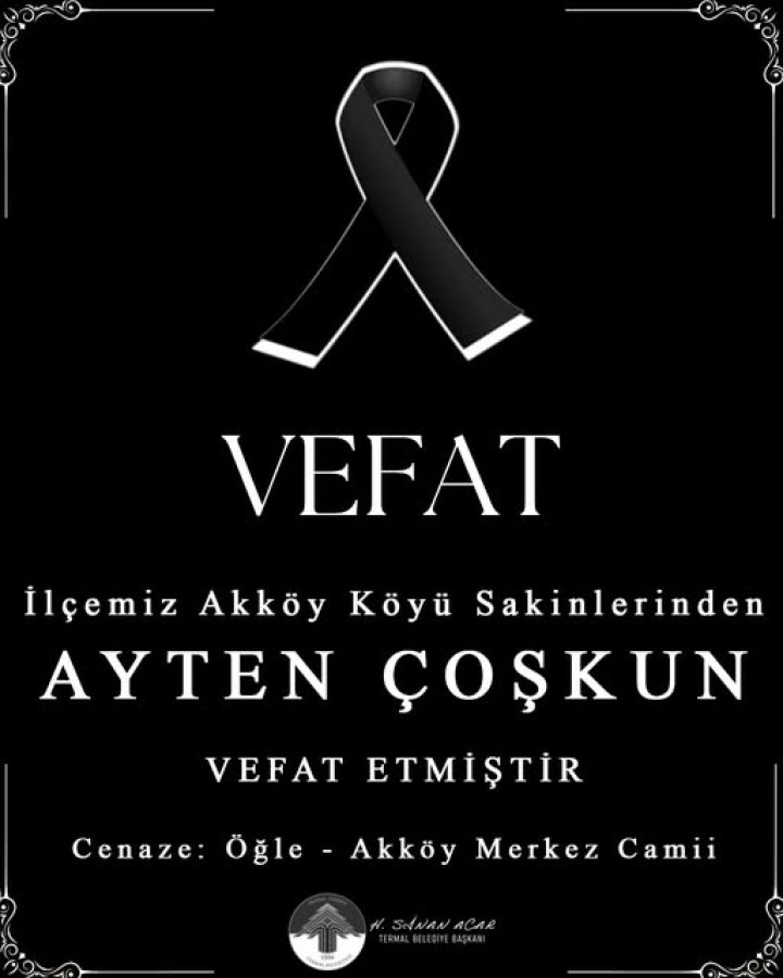 VEFAT VE BAŞSAĞLIĞI