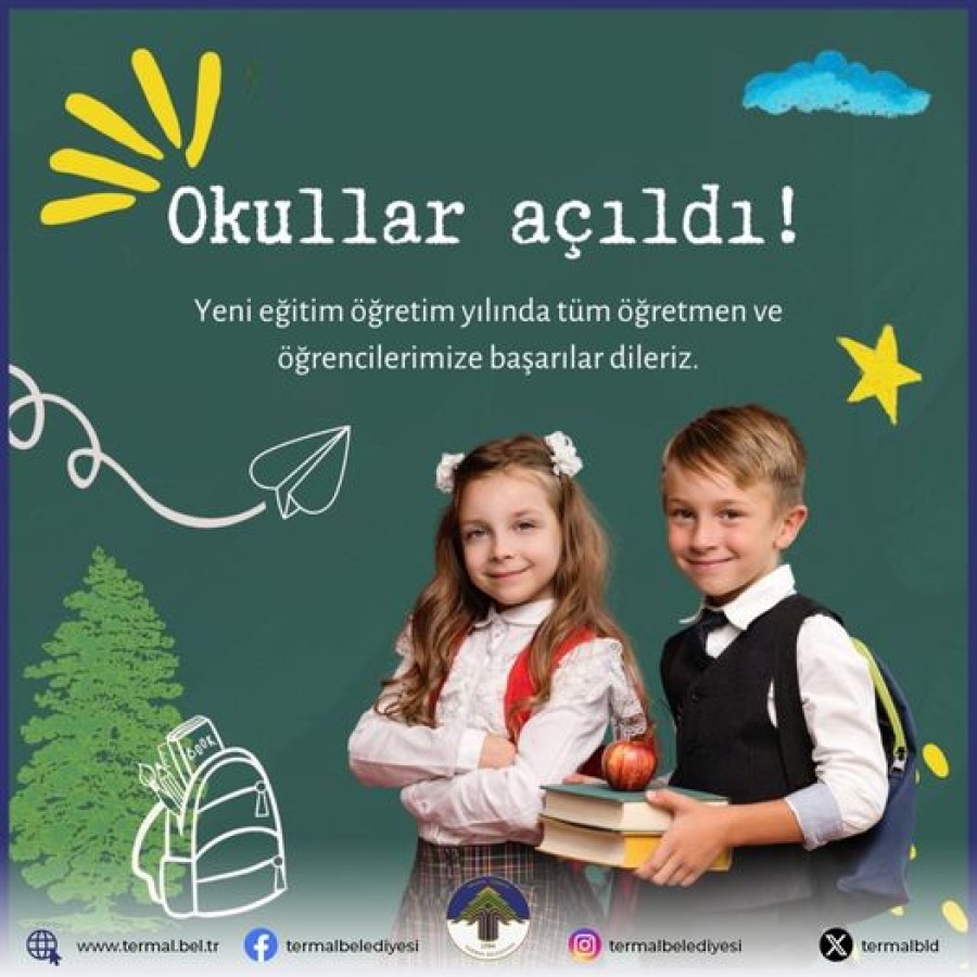 YENİ EĞİTİM VE ÖĞRETİM YILI ÖĞRENCİLERİMİZE VE ÖĞRETMENLERİMİZE HAYIRLI OLSUN